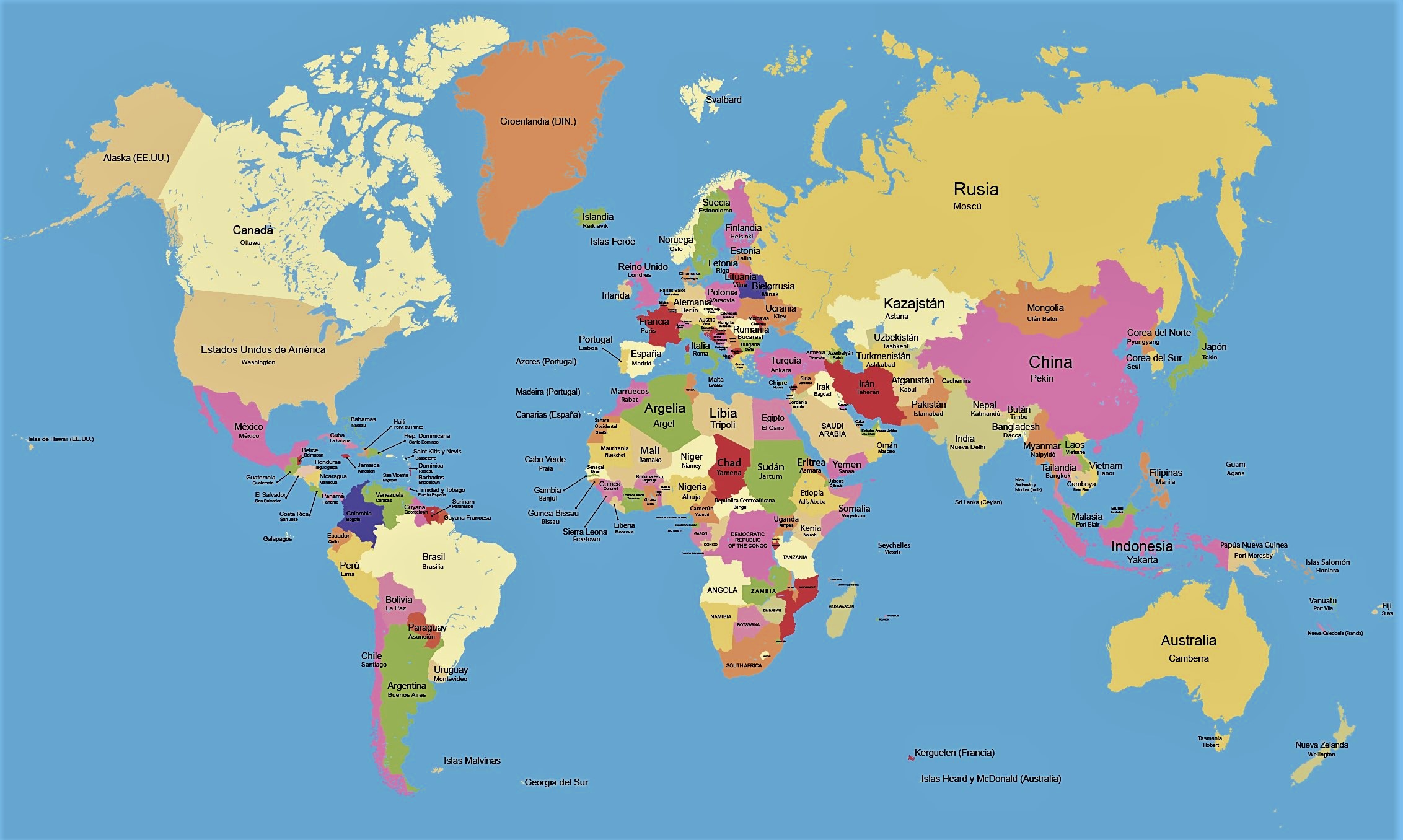 Mapamundis De Todos Los Tipos La Web De Los Mapas Del Mundo 7230