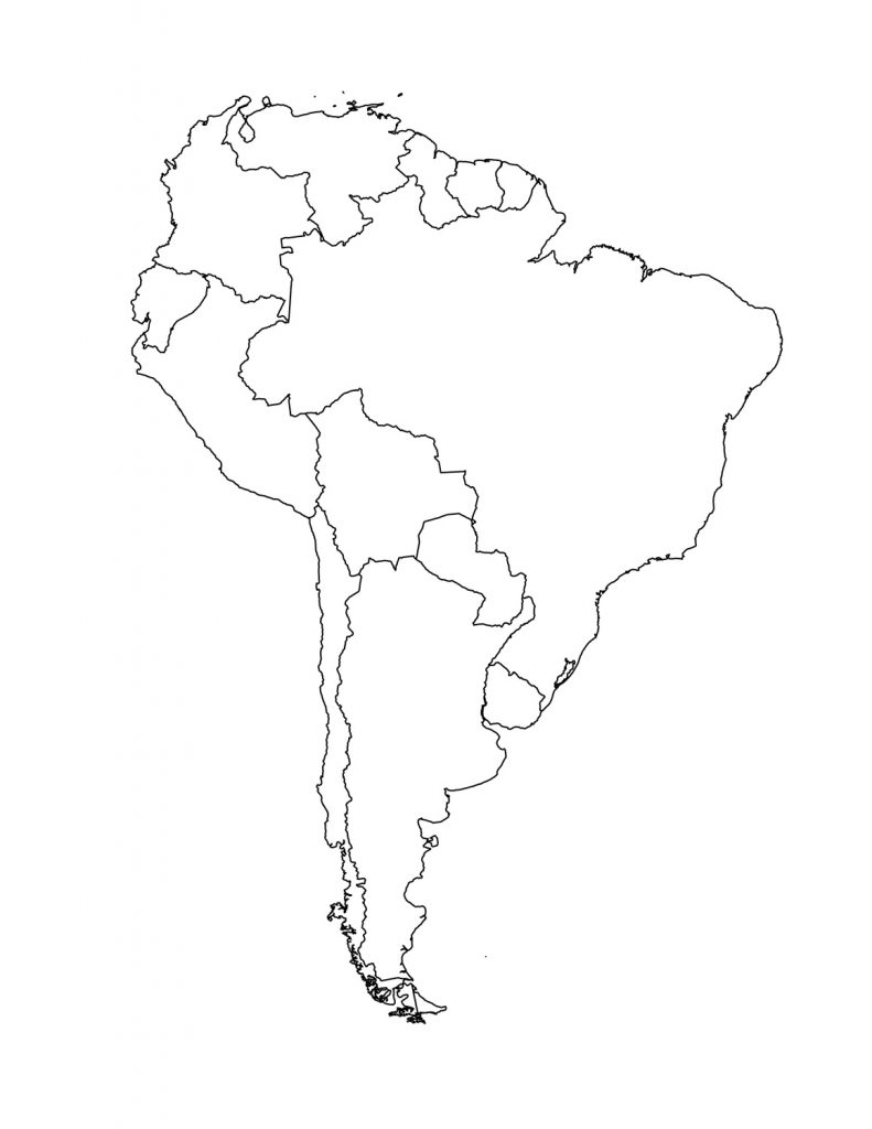 mapa sudamerica mudo