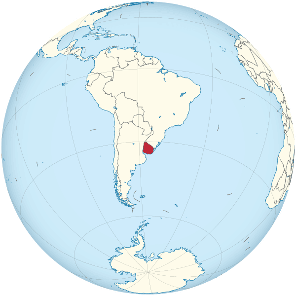 uruguay mapamundi