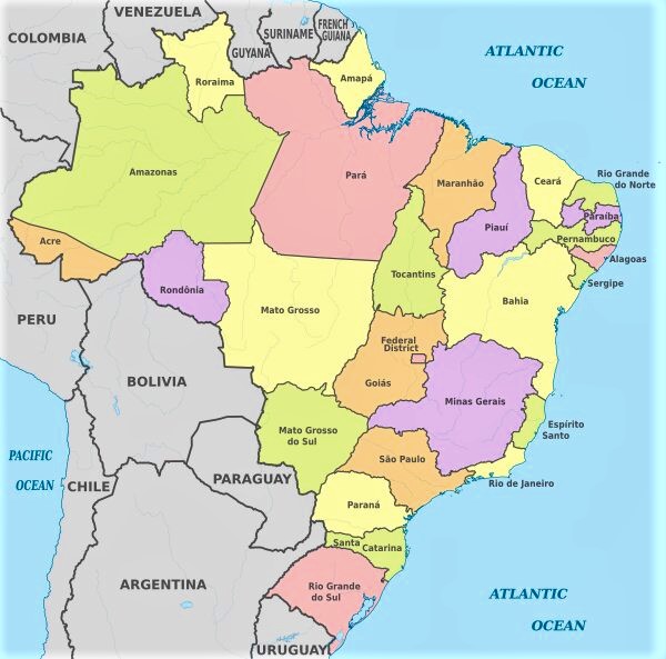 mapa brasil estados