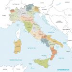 ⊛ Mapa de Italia 🥇 Político & Físico Grande Para Imprimir · 2024
