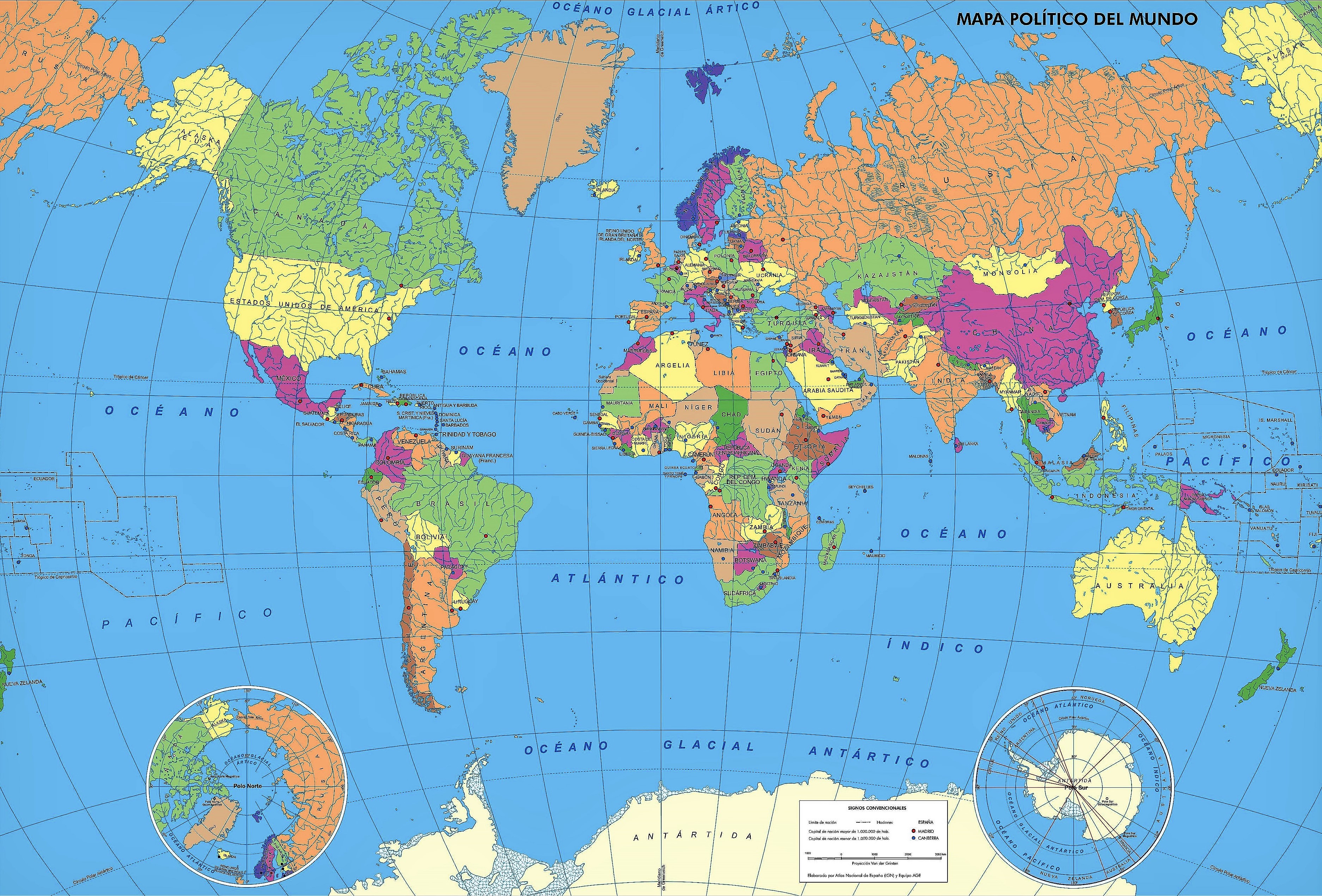 Mapa Mundi Politico | detraiteurvannederland