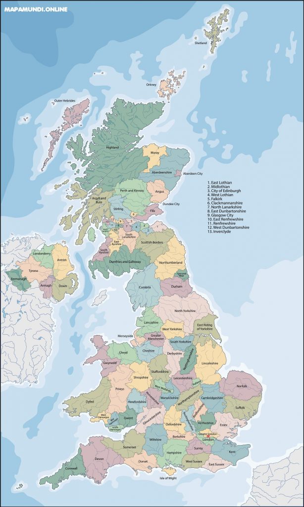 mapa division politica inglaterra gales escocia irlanda del norte