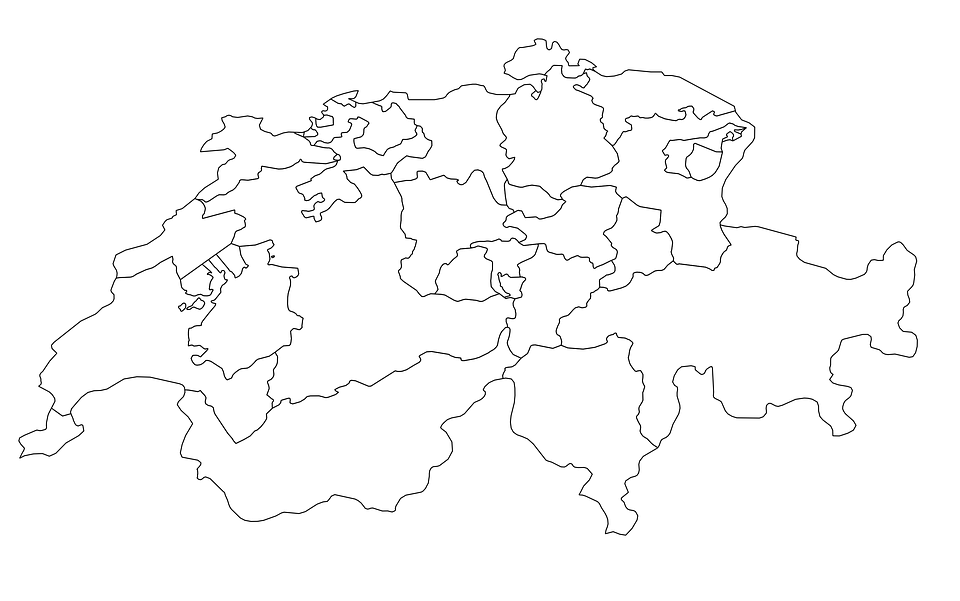 mapa suiza blanco colorear imprimir