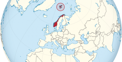 mapa mundi noruega