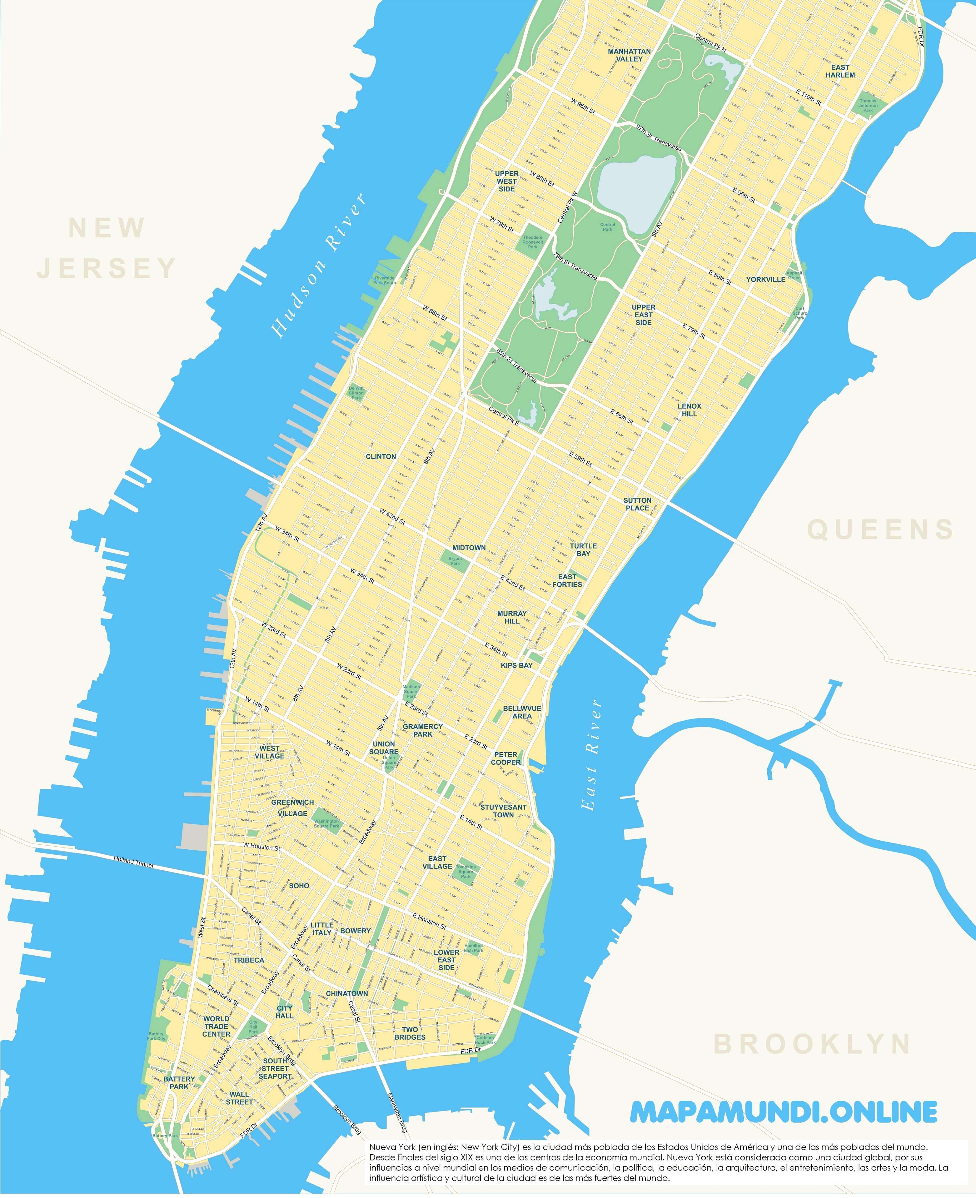 étnico retrasar motor ⊛ Mapa de Nueva York 🥇 Político | Con Nombres ▷ Imágenes HD | 2022